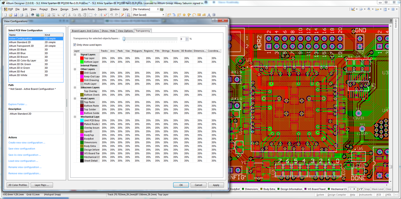 Несколько плат в одном проекте altium